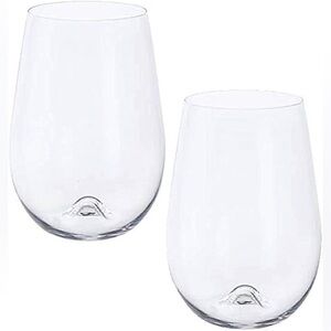 New Dartington Crystal WB429/P Stemless Wine Glasses - Set of 2